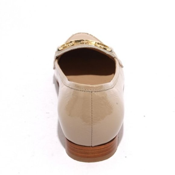 ITALIAN Beige Patent Leather Classic Pointy Shoes - Picture 5 of 8